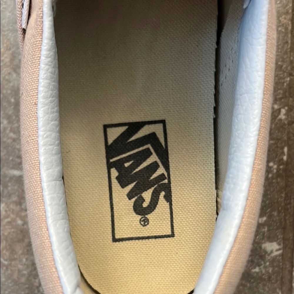 Vans Brown & White Checkerboard Slip-On Sneakers US M 7.5/ W9 - Picture 2 of 5